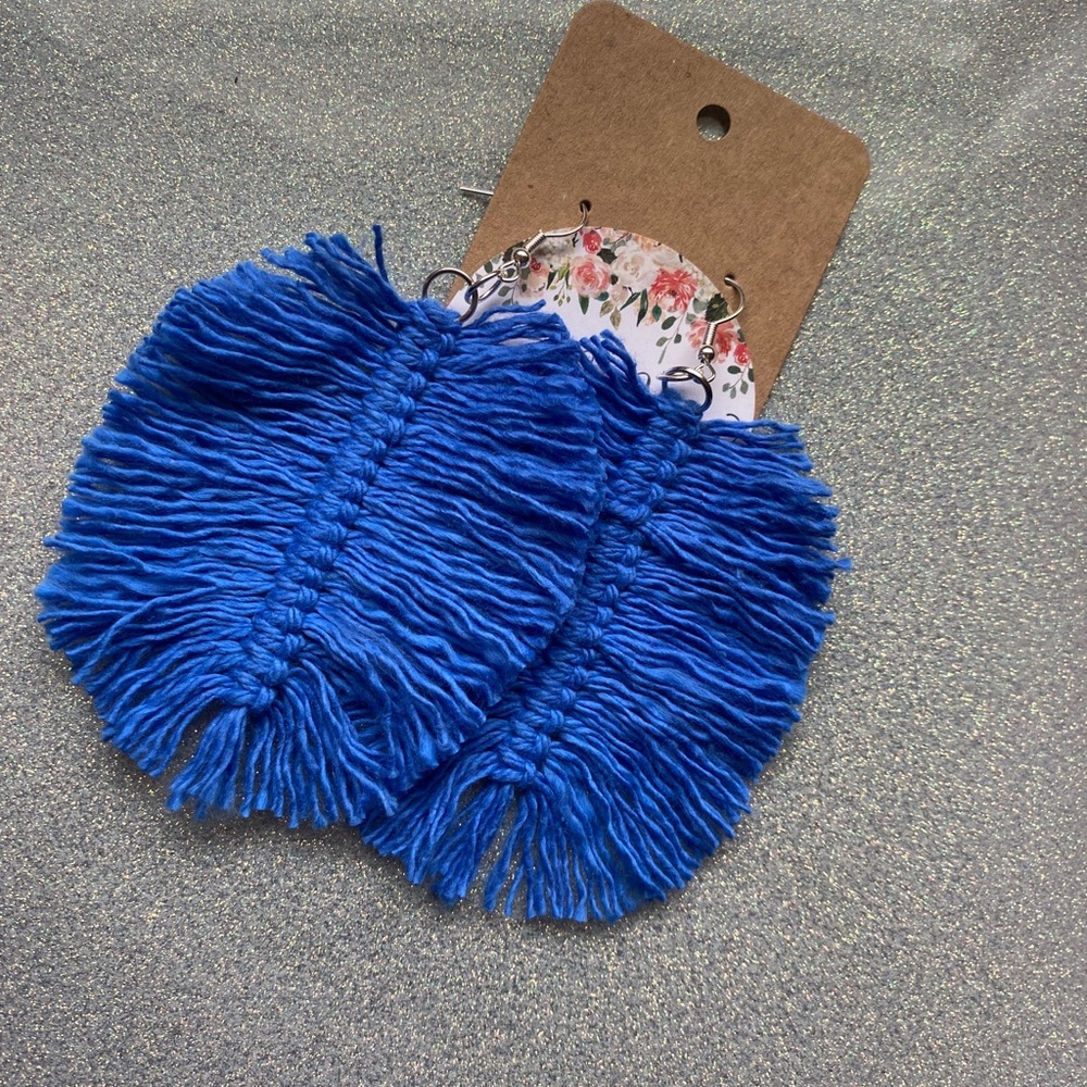 Handmade fringe earrings